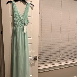 BRAND NEW Abby Long bridesmaid Dress by Joanna August in “I Want Candy” / teal